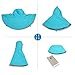 FakeFace Women's Anti-UV Sun Protective Wide Brim Reversible Sun Hat Floppy Fold Beach Hat Cap UPF 50 Blue One Size