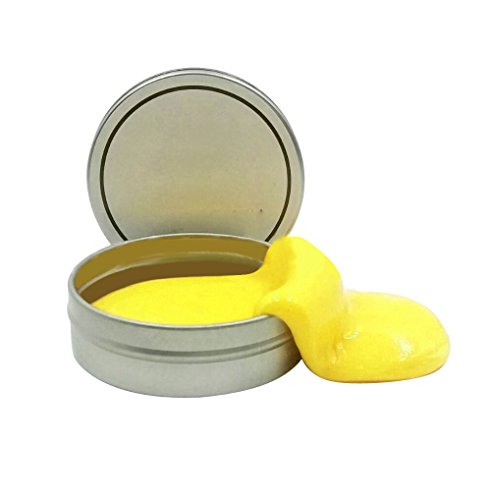 Luweki Luminous Rubber Mud Slime Putty Scented Tub Stress Relief No Borax (6.32.3cm, Yellow)