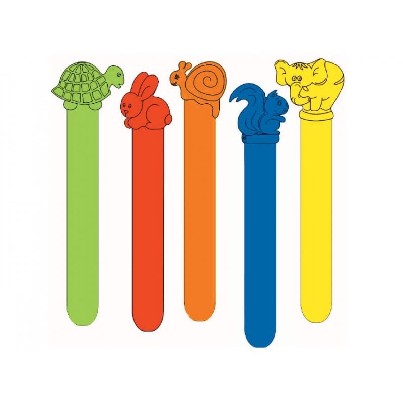 GIMA 25505 Plastic paediatric tongue depressors, spatulas, sticks, lollipop, for pediatry, for children