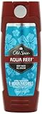 Old Spice Red Zone Aqua Reef Scent Men's Body Wash 16 Fl Oz (Pack of 3)