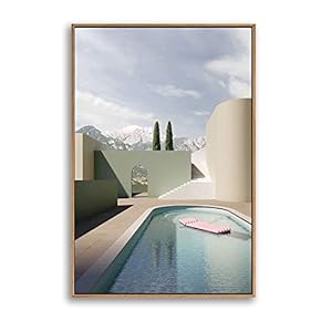 Framed Canvas Wall Art for Living Room, Bedroom Colorful Corridor Canvas Prints for Modern Home Decoration Ready to Hang - 16"x24" inches