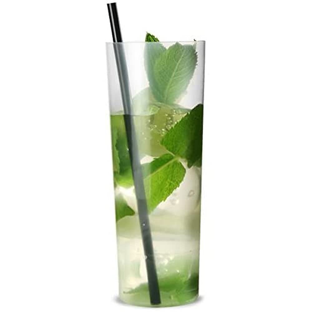 drinkstuff Slim Jim Polypropylene Hiball Tumblers 10.6oz / 300ml - Sleeve of 10 | 30cl Reusable Plastic Hiball Glasses, Plastic Slim Jim Glasses