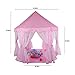 Truedays Girls Princess Castle Play Tent Large Playhouse Indoor Outdoor for Kids with Led small Star Light string, No Balls