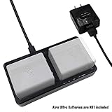 Battery Charger Station for Arlo Ultra 4k (Black) - Dual Charging Station (2 Ports) - Charger for Arlo Ultra 4K Battery Only - Battery Security Camera Charger for Arlo Ultra - VMA5400C - by Sully