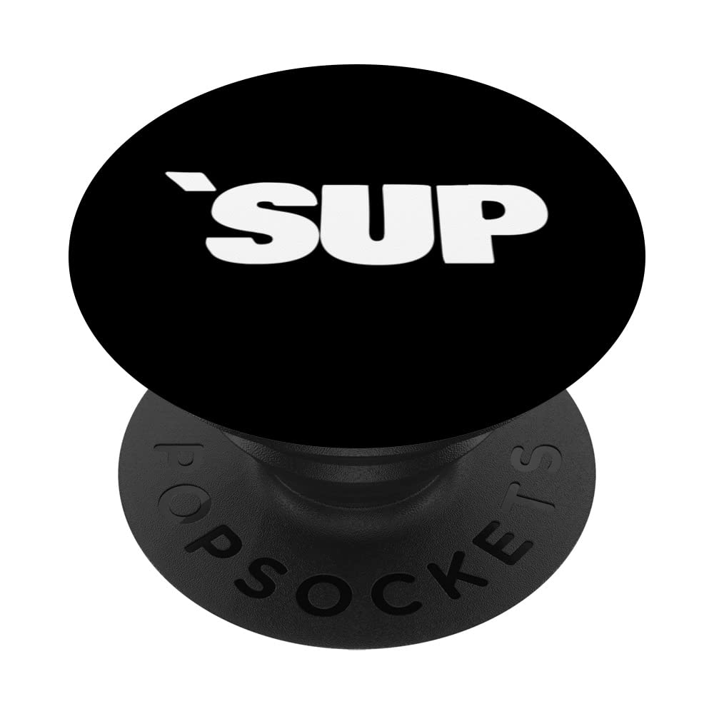 `Sup What's up Bold Graphic PopSockets Swappable PopGrip
