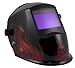 Rhino Large View Auto Darkening Welding Helmet (Flames)