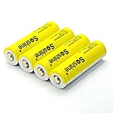 UltraFire New3.7V 14500 1200mAh Rechargable Li-Ion Batteries (4-count)