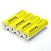 BESTSUN Soshine 3.7V 14500 900mAh Rechargable Li-Ion Batteries (4-count), with Battery Case