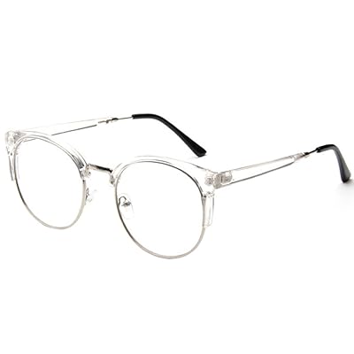 BOZEVON Clear Lens Transparent Round Metal Frame Nigeria Ubuy