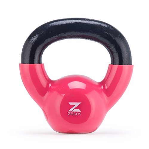 ZELUS Body Solid Cast Iron Kettlebell Set for Women/Men Workout (5)