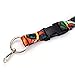 Buttonsmith Tiffany Peacock Premium Lanyard - with Buckle and Flat Ring - Made in the USA