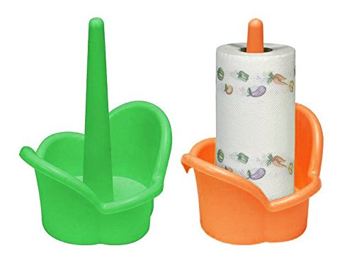 takestop/&reg; PORTAROTOLO in PLASTICA CUCINA TAVOLA PORTA ROTOLO CARTA STRAPPO SCOTTEX colore casuale