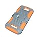 ASHIELD Ultra Shock&Drop-Proof Army-Grade Protective Hard Rugged Hybrid Slim Defender Case and Holster for For Alcatel OneTouch Icon Pop/ Alcatel One Touch Fierce 2 7040T /T Mobile /MetroPCS, POP ICON A564C /Straight Talk /TracFone (Black)- Extremly Dual layer Case with 360 Degrees Swivel Ring Kickstand and Rugged Holster (Orange+Gray)