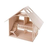 KUBI DUBI Educational Toys for Kids - Developmental Games for a Little Toddler Girl. Wooden Dollhouse is DIY kit for pre Kindergarten Age 4 preschoolers 3 Year Old Girls and up. Invest in Your Child.