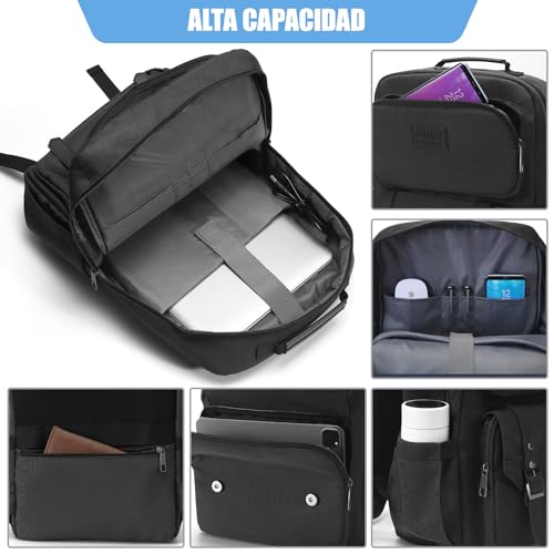 TUQI Mochila para Laptop portátil,Mochila de viaje,mochila de tipo casual para hombres y mujeres,impermeable y la tela durable con bolsillos multifuncionales, para el viaje,negocios,etc.