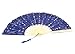 Lovely 10 inch Battenburg Lace Fan in 12 Assorted Colors