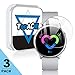 Samsung Galaxy Watch Active 40mm Screen Protector, TopACE 9H Hardness Bubble Free Tempered Glass 0.3mm Film Compatible for Samsung Galaxy Watch Active 40mm (3 Pack)