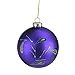 Northlight Regal Peacock Purple Glittered Glass Ball Christmas Ornament, 4