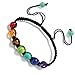Feite 7 Chakra Healing Balance Beads Bracelet Yoga Bracelet