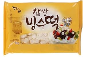 YASIK Sweet Rice Cake Topping 2 EA: Rice Cake piece for Cup Shake: 팥빙수, 찹쌀빙수떡 300g 2개