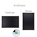 Lockways Magnetic Chalkboard 36 x 24 Inch Black Board, Bulletin Magnetic Blackboard 3 x 2, Silver Aluminium Frame
