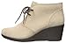 crocs Women's Leigh Suede Wedge Shootie Boot, Tan, 8 M US