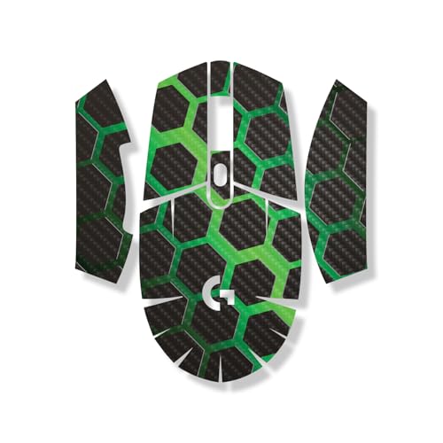 Carbon Fiber Mouse Skin Compatible with Logitech G305 Lightspeed - Green Hex -…