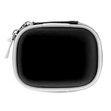 BIRUGEAR Black Bluetooth Headset Pouch Case for Jabra BT125 BT135 BT160 BT185 BT2040 BT3010 BT350 BT5010, Nokia BH-900 BH-803 BH-800 BH-703 BH-700 BH-602 BH-302 BH-211 BH-202 BH-208 BH-201 HS-26W