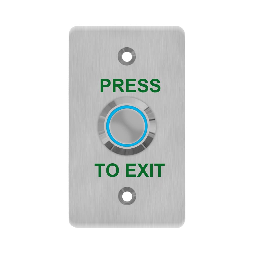GAGALOR Waterproof Exit Button with LED IP67 Door Push Switch NO&NC Stainless Steel 86 * 50mm