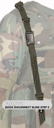 Quick Disconnect Sling (Black) - paintball part