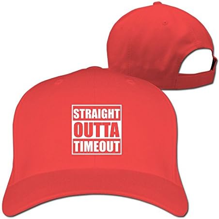 JIAU HUA Mens Straight Outta Timeout Peaked Hat Summer Trucker Hat Draving Cap