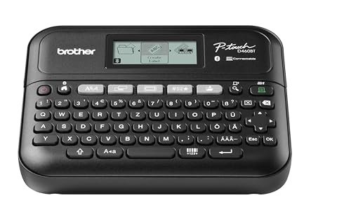 Brother PT-D460BTVP Beschriftungsgerät für das Homeoffice und Büro (für 3, 5 bis 18 mm breite TZE-Schriftbänder, mit Bluetooth-Schnittstelle)