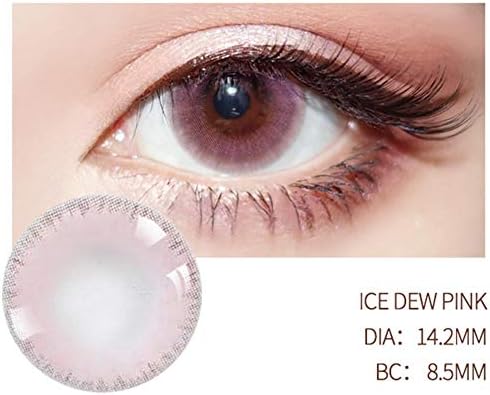 Women Multicolor Contact Lenses Cosmetic Contact Lenses Attractive Cosmetic Cosplay Eyes Charm and Attractive Cosmetic Makeup Eye Shadow for Halloween