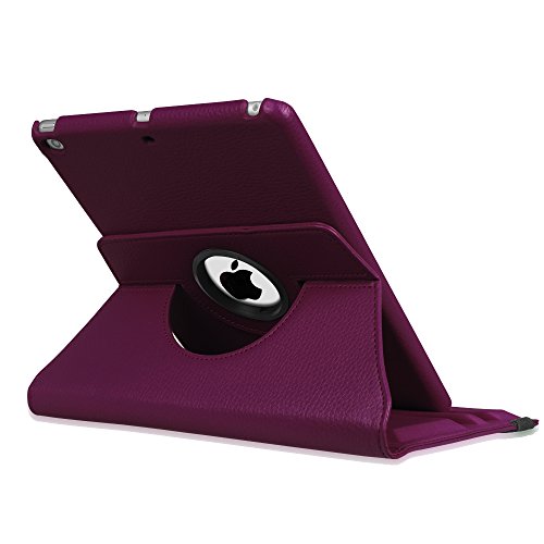 Fintie New iPad 9.7 inch 2017 / iPad Air Case - 360 Degree Rotating Stand Cover with Auto Sleep Wake for Apple New iPad 9.7 inch 2017 Tablet / iPad Air 2013 Model, Purple