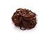 Onedor Premium Synthetic fiber Clip on Messy Chignon Bun Hair Extension Hair Piece Wig. Silky Smooth and Secure (30#-Reddish Brown)