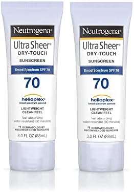 Neutrogena Ultra Sheer Dry-Touch Sunscreen SPF 70, 88mL (2 Pack)