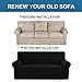 1 Piece Couch Cover Stretch Stylish Furniture Cover/Protector Featuring Jacquard Textured Twill Fabric, High Spandex Lycra Slipcover Machine Washable/Skid Resistance (Armchair 32