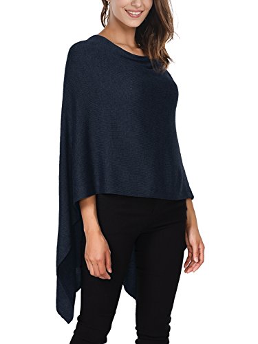 DJT-Damen-Poncho-Tolles-Accessoire-Vorne-Kurz-Hinter-Lang-Design-Umhange