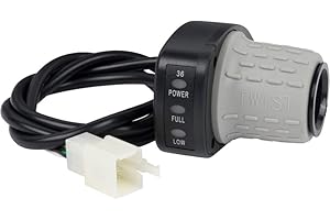 PRECISION AUTO PRODUCTS Twist Throttle for Razor MX500 - Premium OEM Twist Grip Throttle for 36 Volt Razor MX500 (Version 21+) and MX650 (Version 14+) Off Road Motorcycle - 6-Wire Connector - Part W13114501043