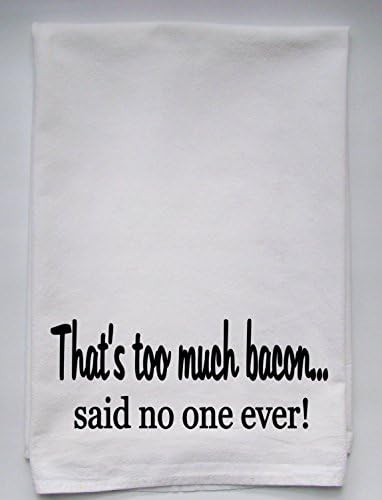 Funny Bacon tea towel