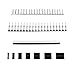 Deliy 425 Pcs 40 Pin 2.54mm Pitch Single Row Pin Headers Dupont Connector Housing Female Dupont Male/Female Pin Connector Kit