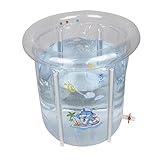 Norbi Baby Safe Portable Folding Inflatable Pool Bath Bucket Bathtub 27.6''x 27.6''