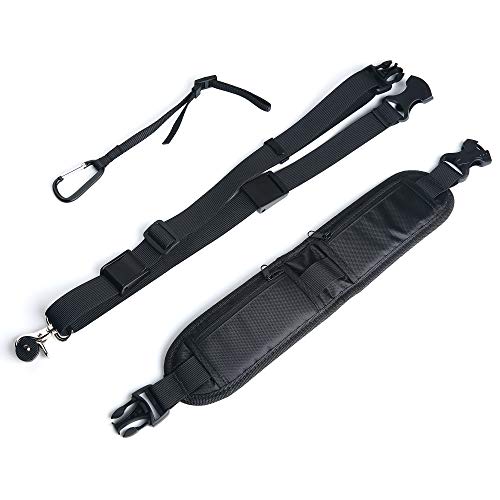Camera Strap, Ruittos Camera Neck Shoulder Sling Crossbody Strap with Quick Release and Safety Tether Storage Pocket, Adjustable Comfortable Universal Belt for DSLR/SLR Camera, Canon, Nikon, (Black)