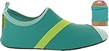 FitKicks Shoes with FitWrist Wallet (Turquoise/Green)
