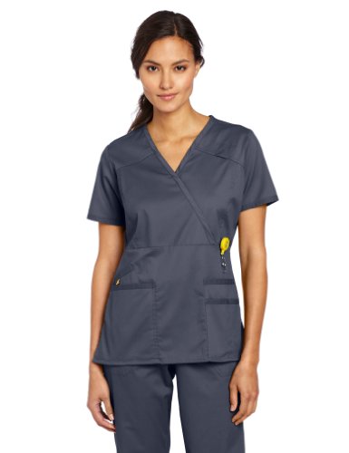 WonderWink Women's Scrubs Utility Girl Stretch Y-Neck Multi Pocket Top