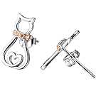 Studs Jewelry 925 Sterling Silver Cute Mini Pet Cat Stud Earrings For Women Girls