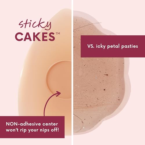 CAKES Body® Sticky Triangle Nipple Covers for Women - The Viral Sticky Boobs With an Adhesive-free nip nook™