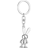 Bunny Keychain –with Long Ears, Animal Keychains Bag Charms for Womens, Cute Key Chains for Women, Girls, and son