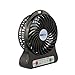 innobay Personal Fan Rechargeable Battery Operated with LED Light, Quiet (4-inch, Black)