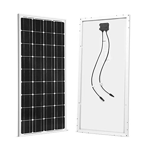 SUNGOLDPOWER 200 Watt 12V Monocrystalline Solar Panel Moduleï¼š2pcs 100W Monocrystalline Solar Panel Solar Cell Grade A +20A LCD PWM Charge Controller Solar+MC4 Extension Cables+2 Sets of Z-Bracket